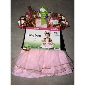 Baby Deer Costume Halloween Dress-Up 2 Piece Dress  Infant 12-18 Months